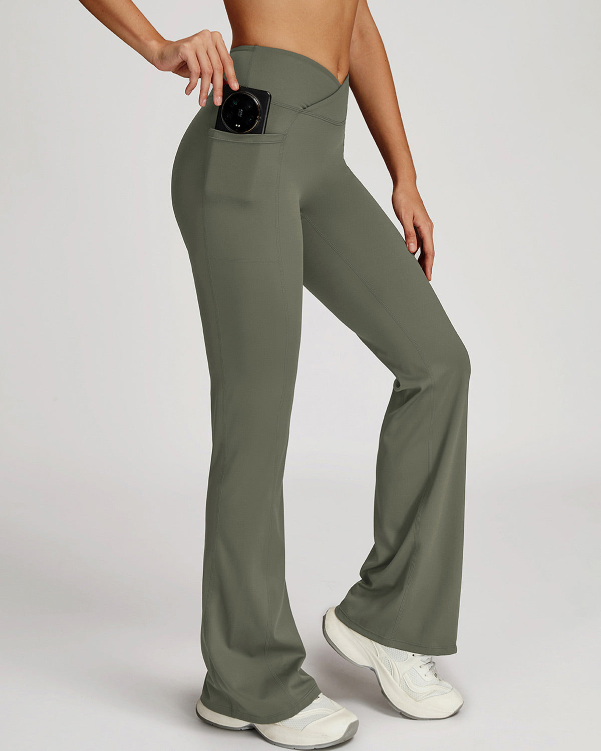 Eleonora Leggings Svasati - Verde
