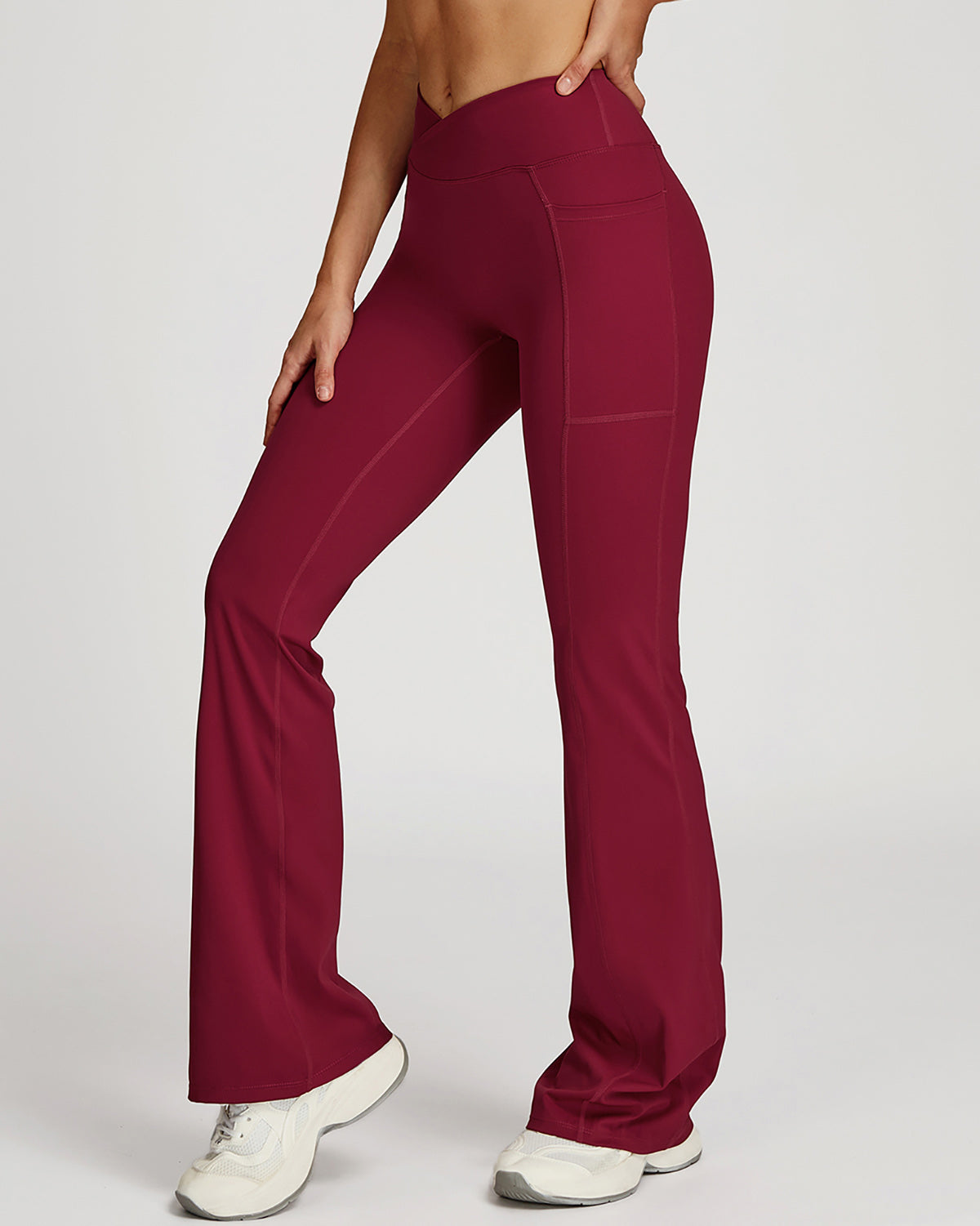Eleonora Leggings Svasati - Rosso