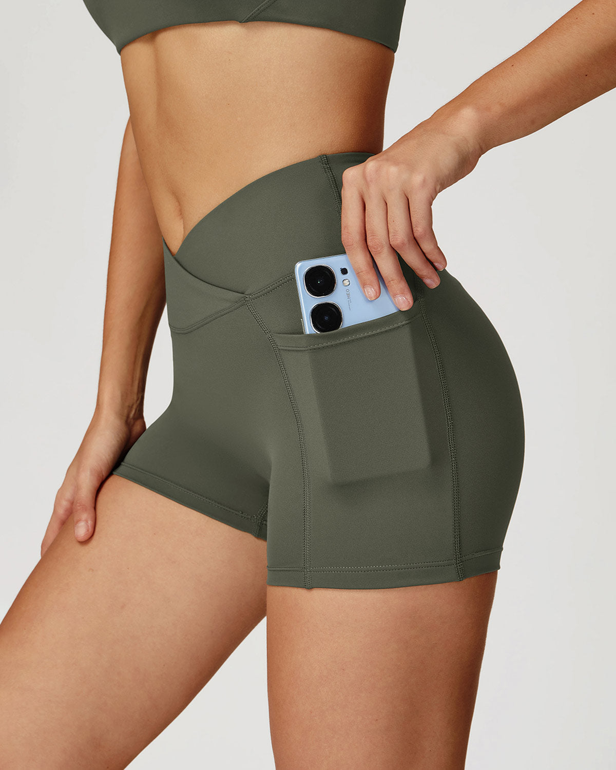 Eleonora Pantaloncini Seamless - Verde