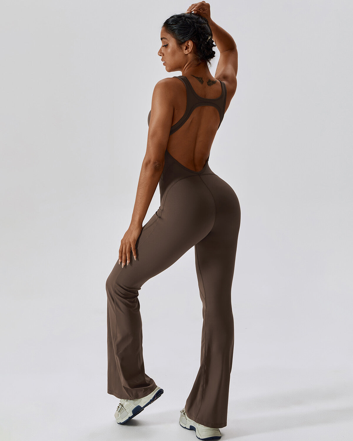 Rachele Tuta Seamless - Marrone