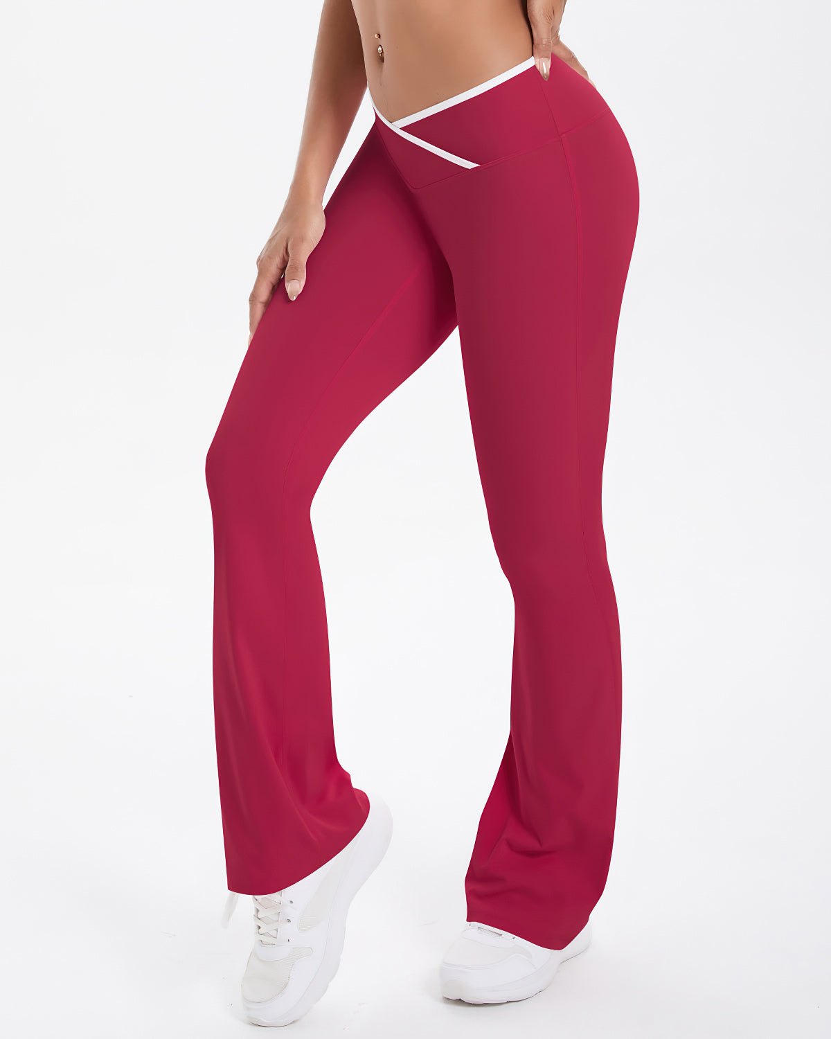 Elena Leggings Svasati - Rosso