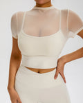 Gemma Top Corto - Beige