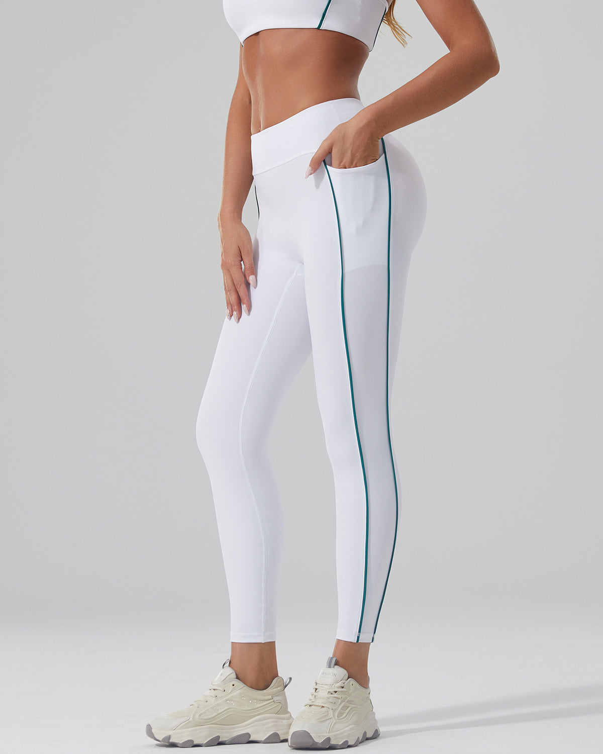 Alissa Leggings Seamless - Bianco