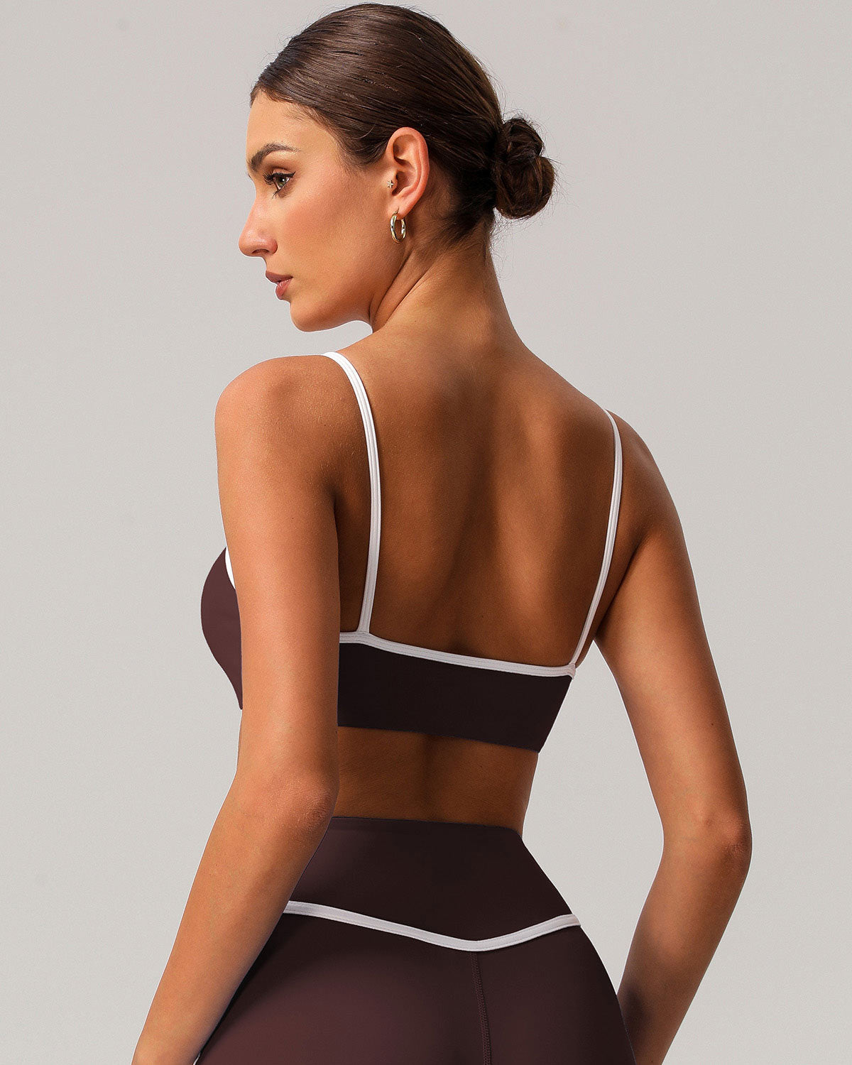 Gabriella Reggiseno Sportivo - Marrone