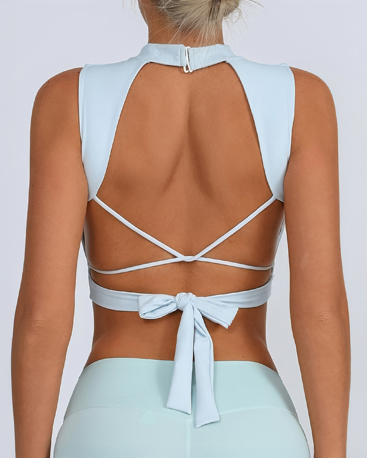 Greta Top Corto - Azzurro