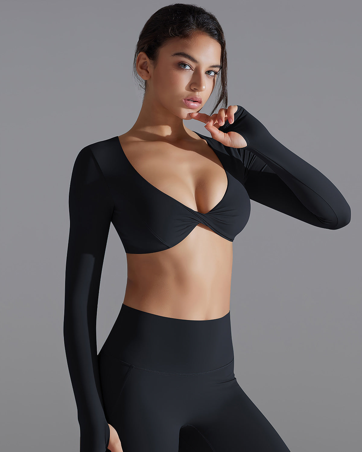 Candida Maglia Manica Lunga - Nero