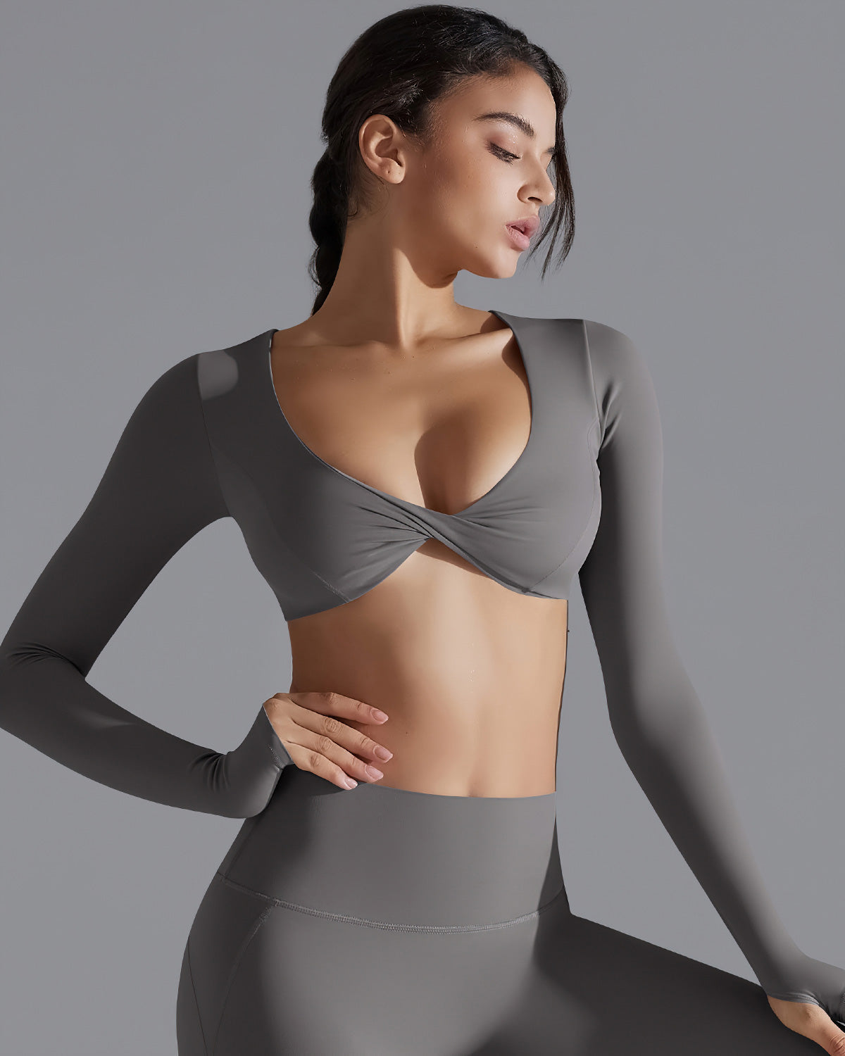 Candida Maglia Manica Lunga - Grigio