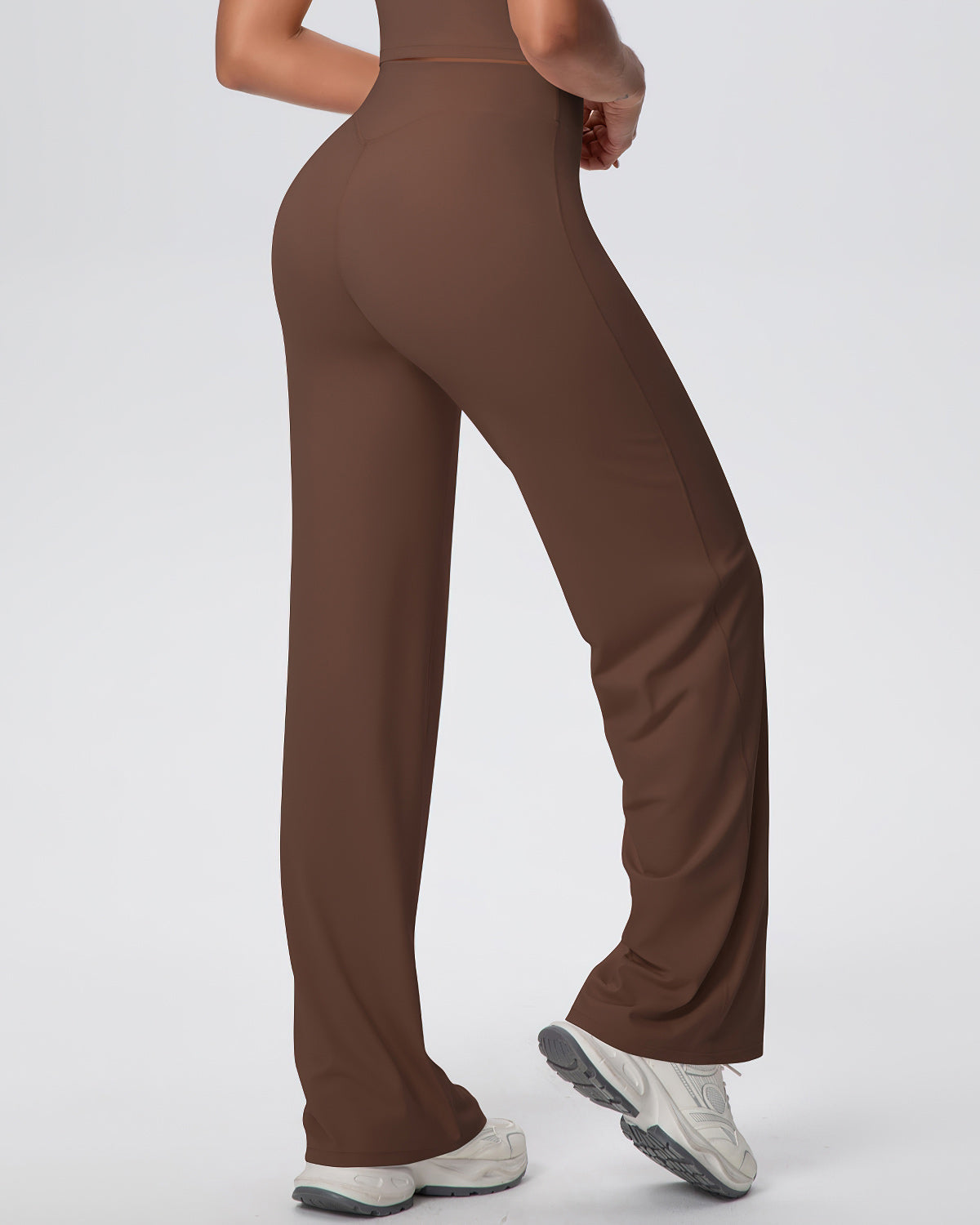 Donatella Leggings Svasati - Marrone