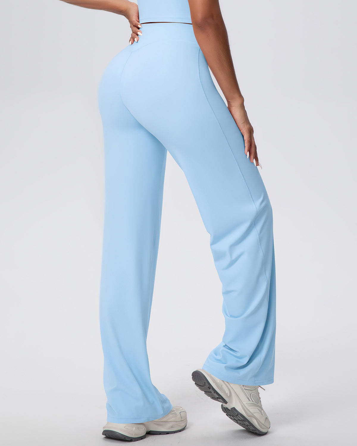 Donatella Leggings Svasati - Azzurro