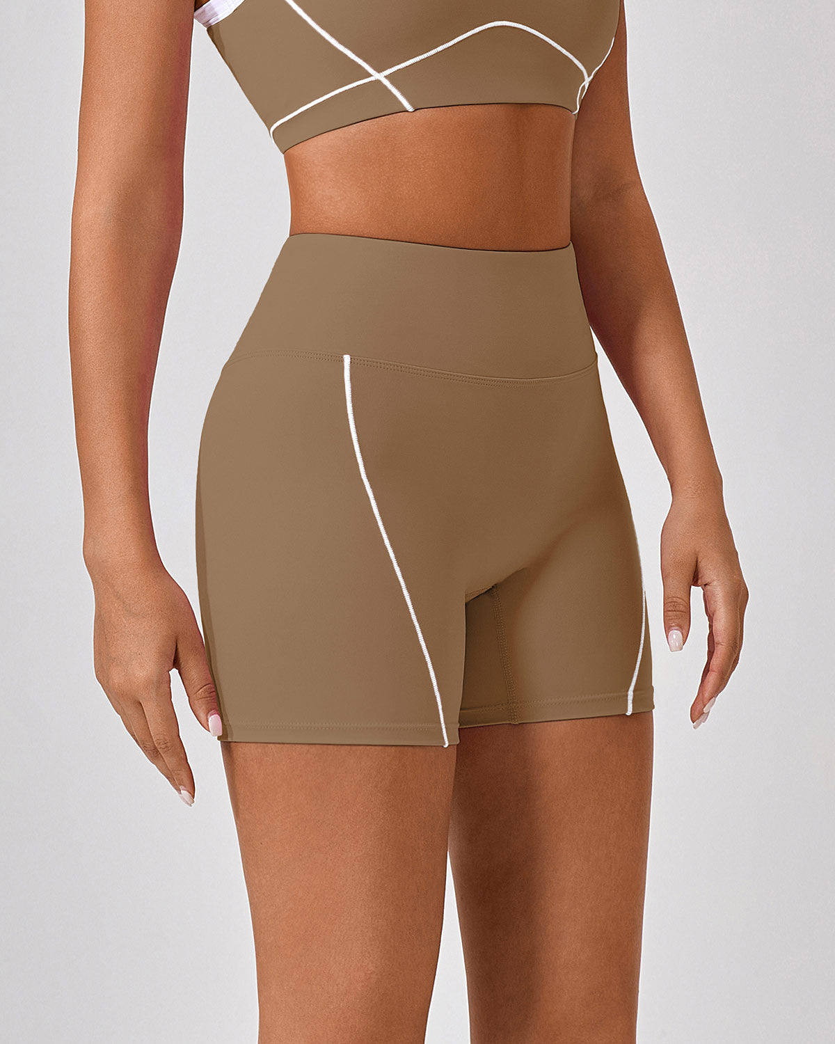 Alida Pantaloncini Seamless - Marrone
