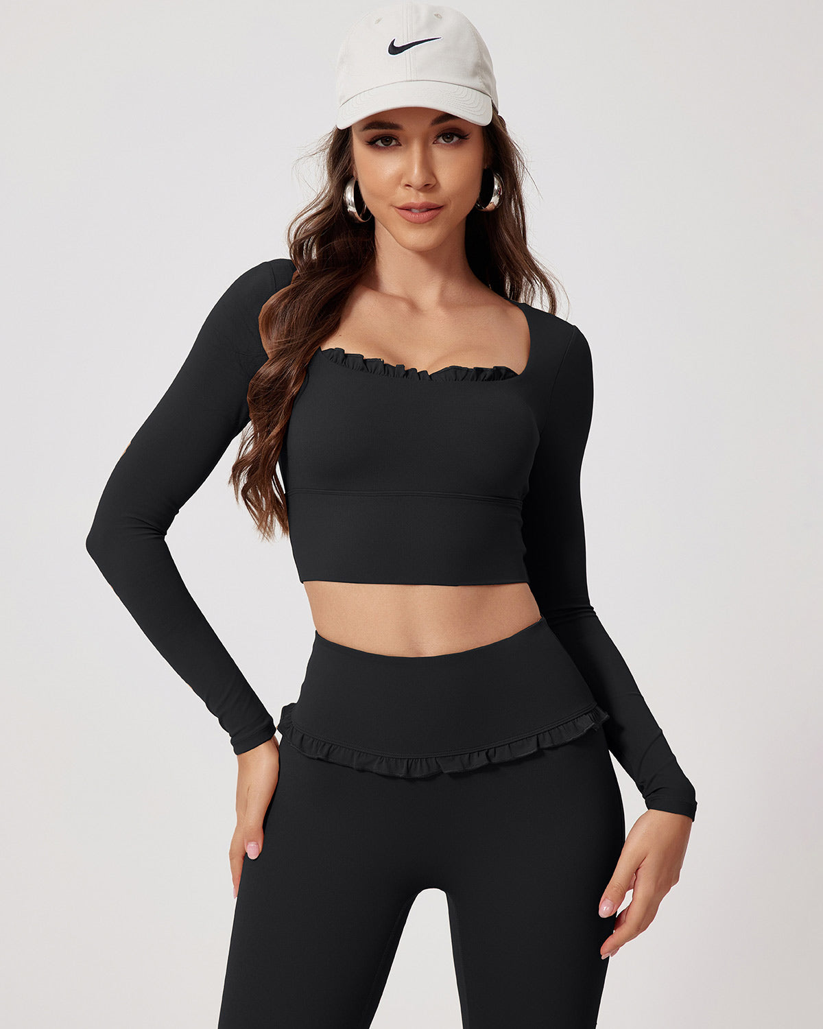Viviana Maglia Manica Lunga - Nero
