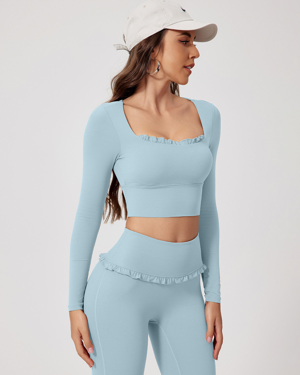 Viviana Maglia Manica Lunga - Azzurro