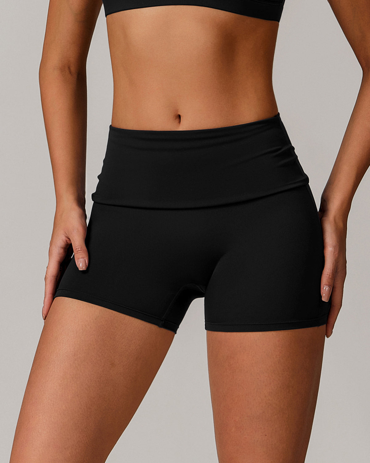 Veronica Pantaloncini Seamless - Nero