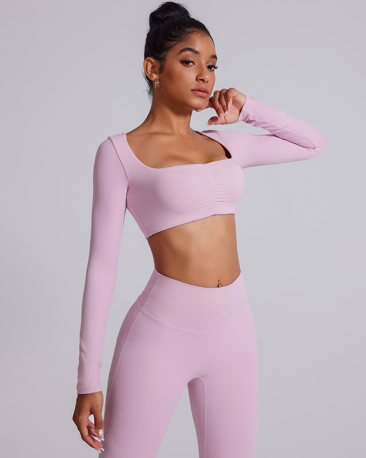 Patrizia Maglia Manica Lunga - Rosa