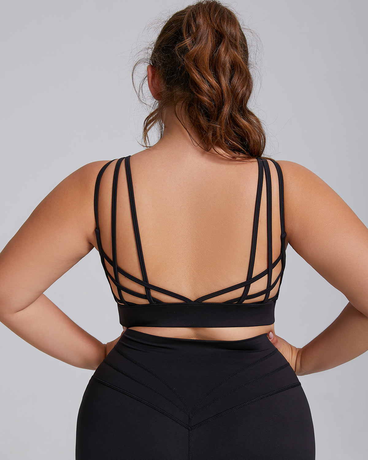 Mariana Reggiseno Sportivo Plus Size - Nero