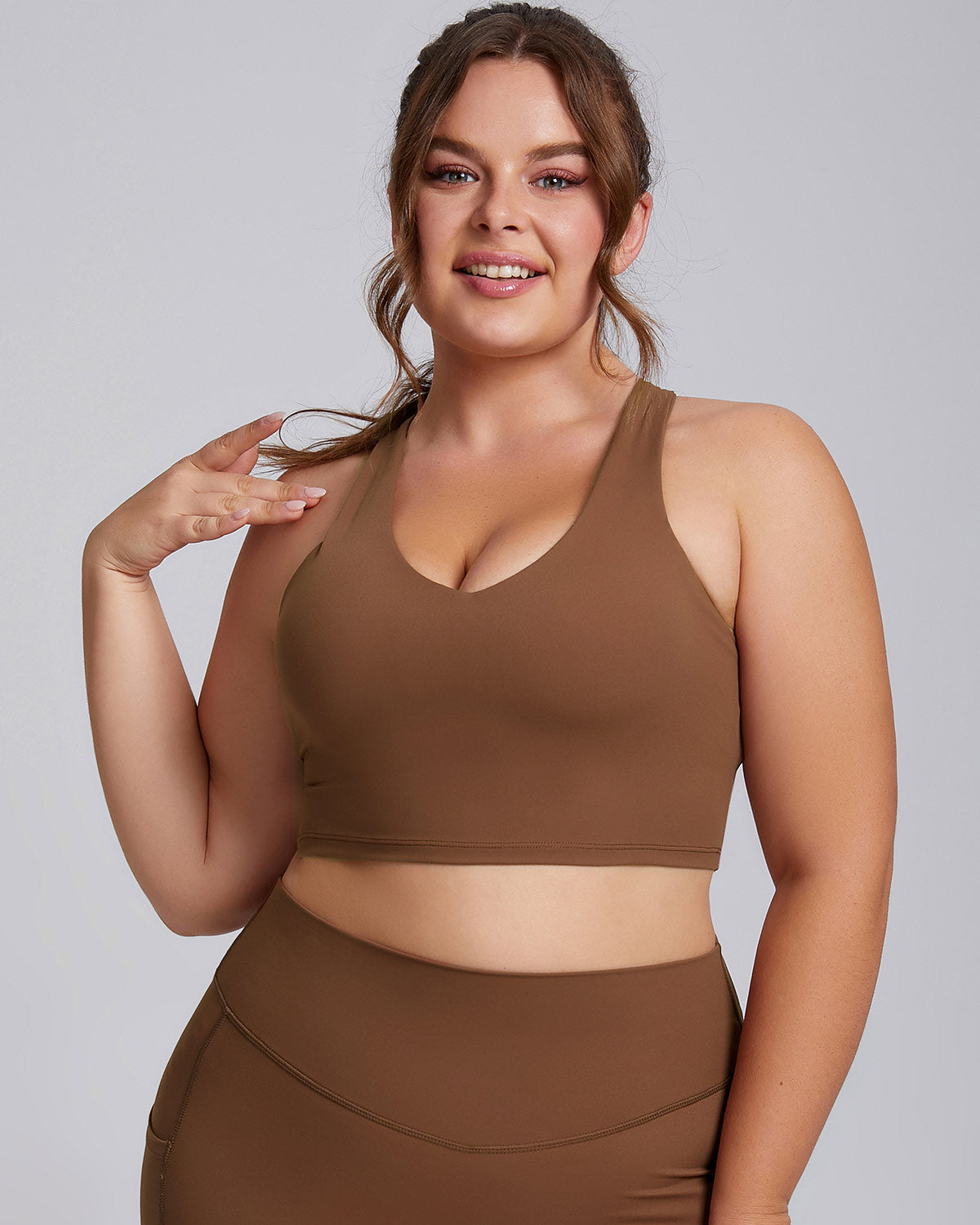 Margherita Reggiseno Sportivo - Marrone