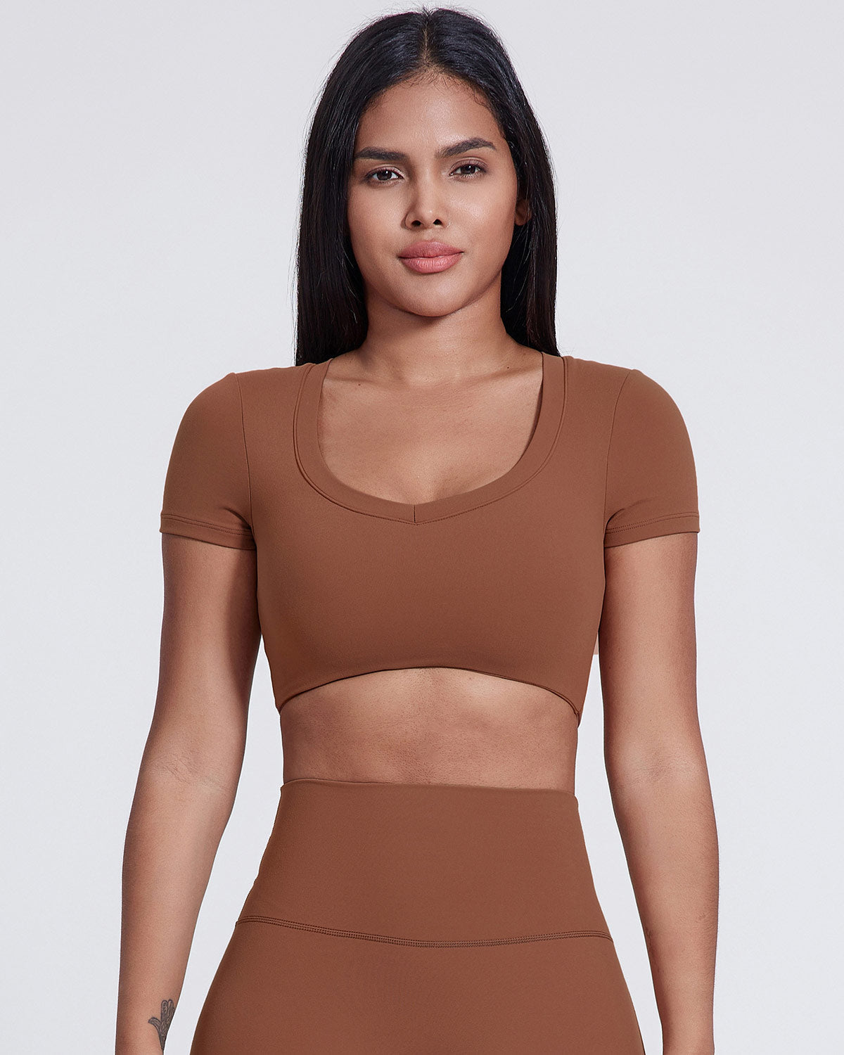 Sofia Top Corto - Castagna