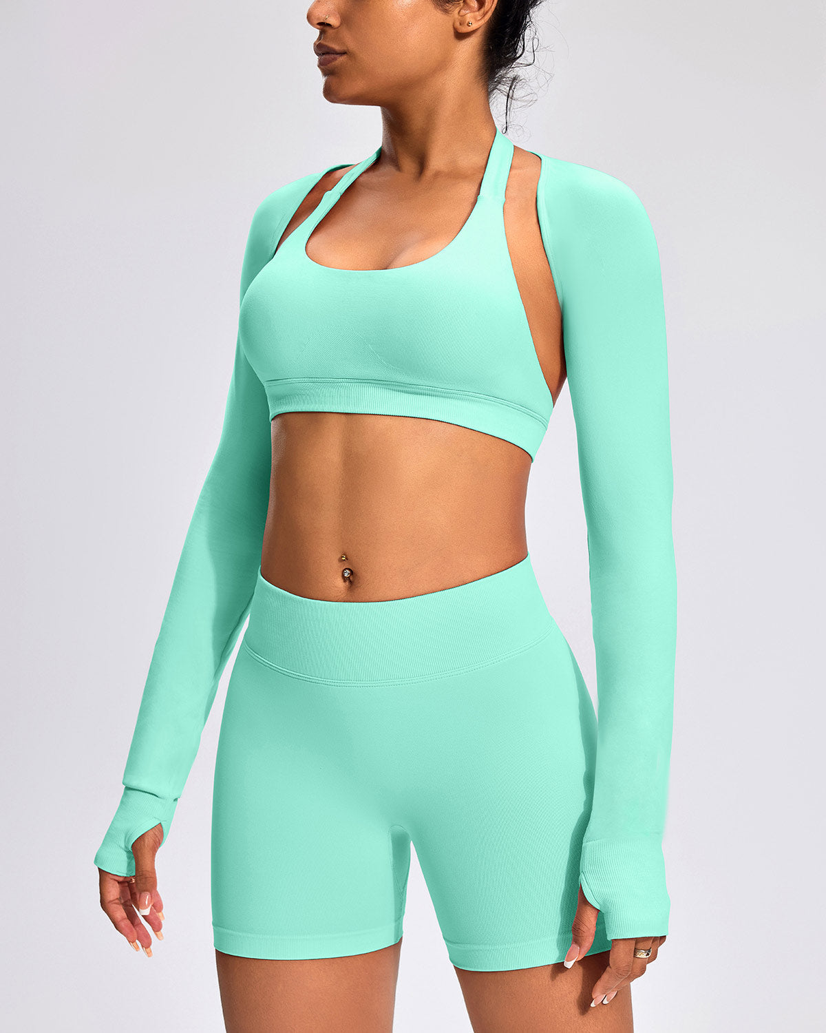 Silvia Maglia Manica Lunga - Menta