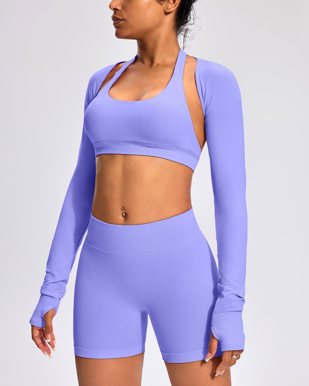Silvia Maglia Manica Lunga - Viola