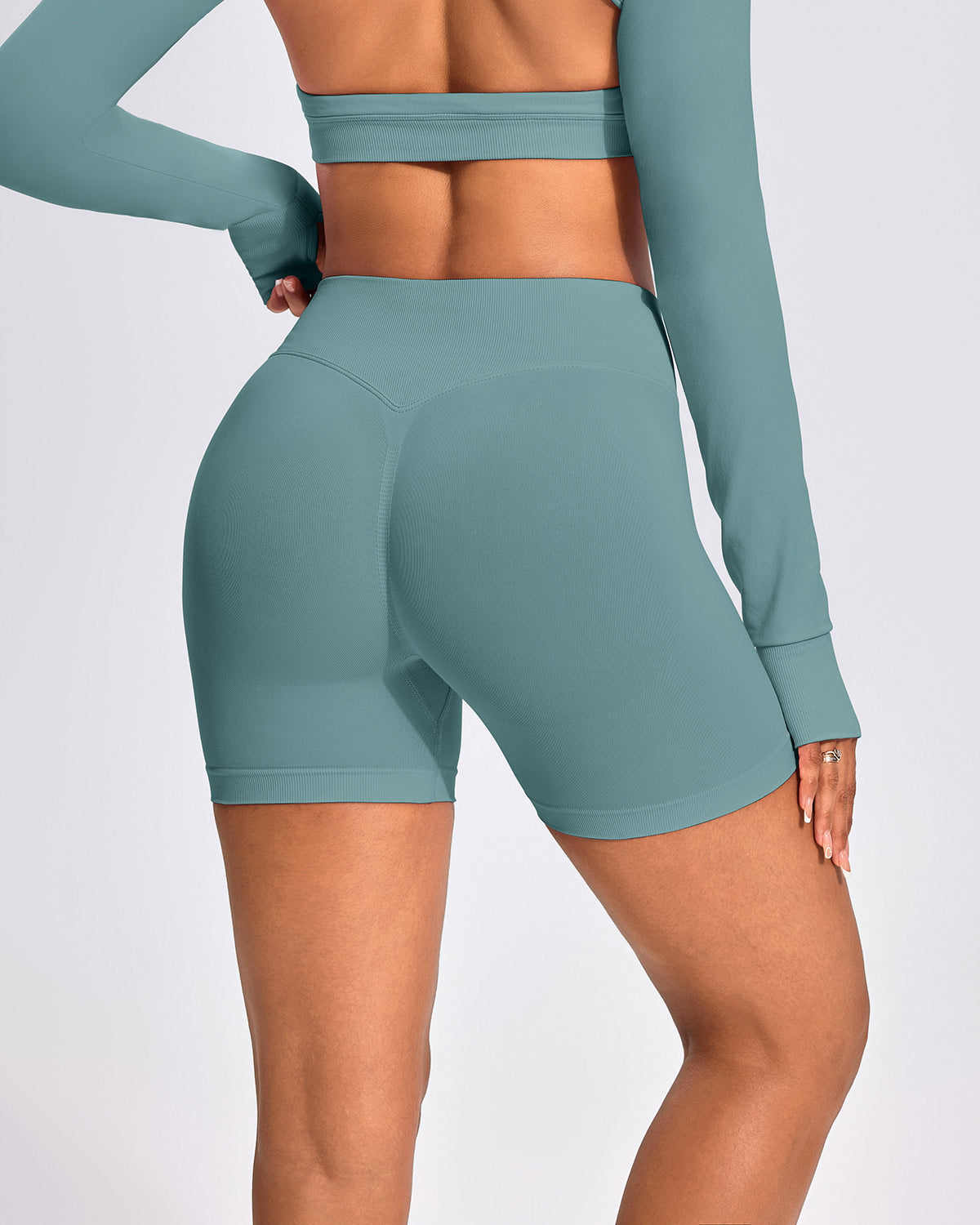 Silvia Pantaloncini Seamless - Verde Acqua