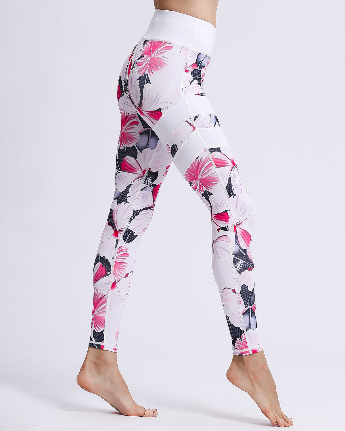 Soave Leggings - Hibiscus