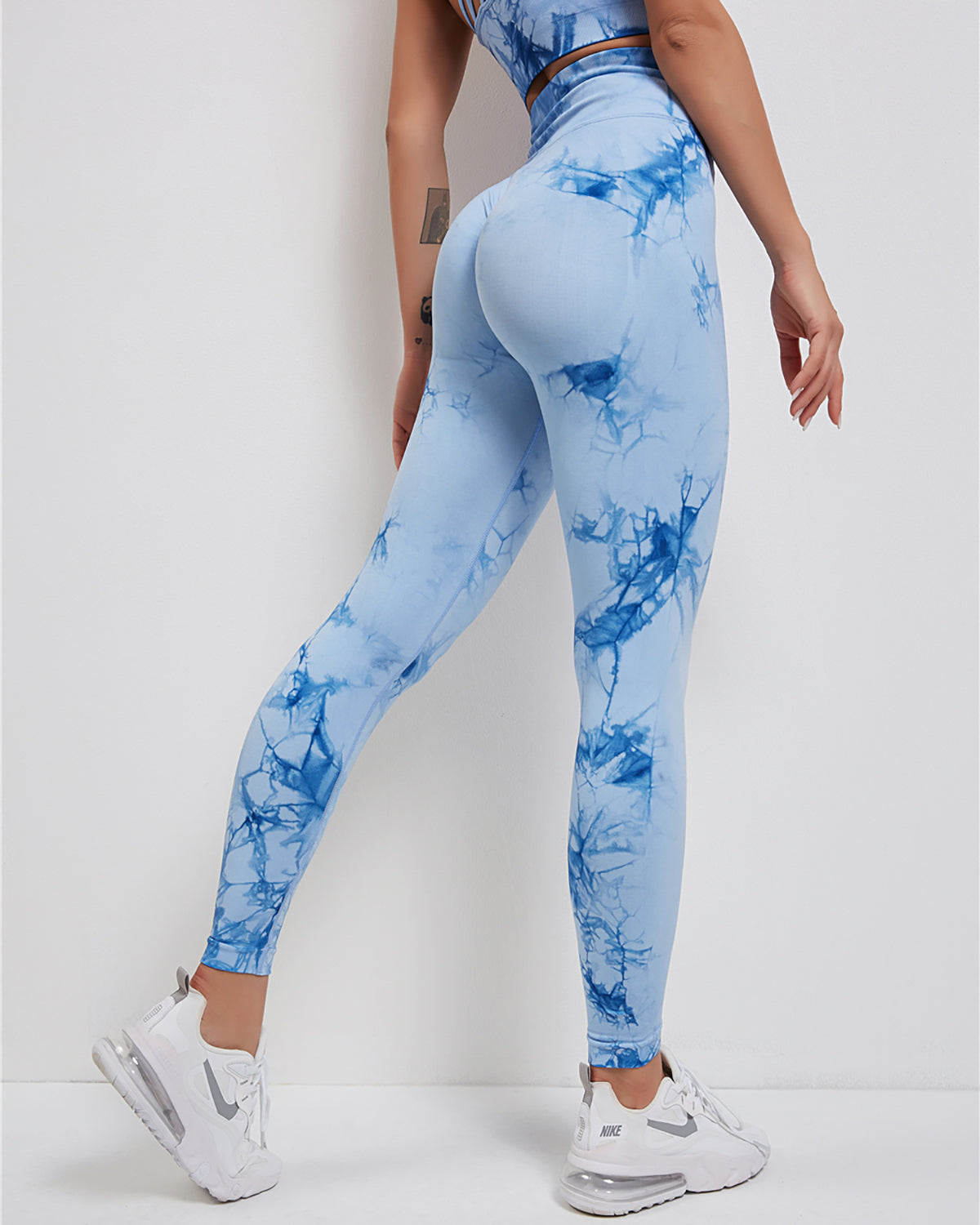 Selvaggia Leggings Seamless Scrunch - Blu