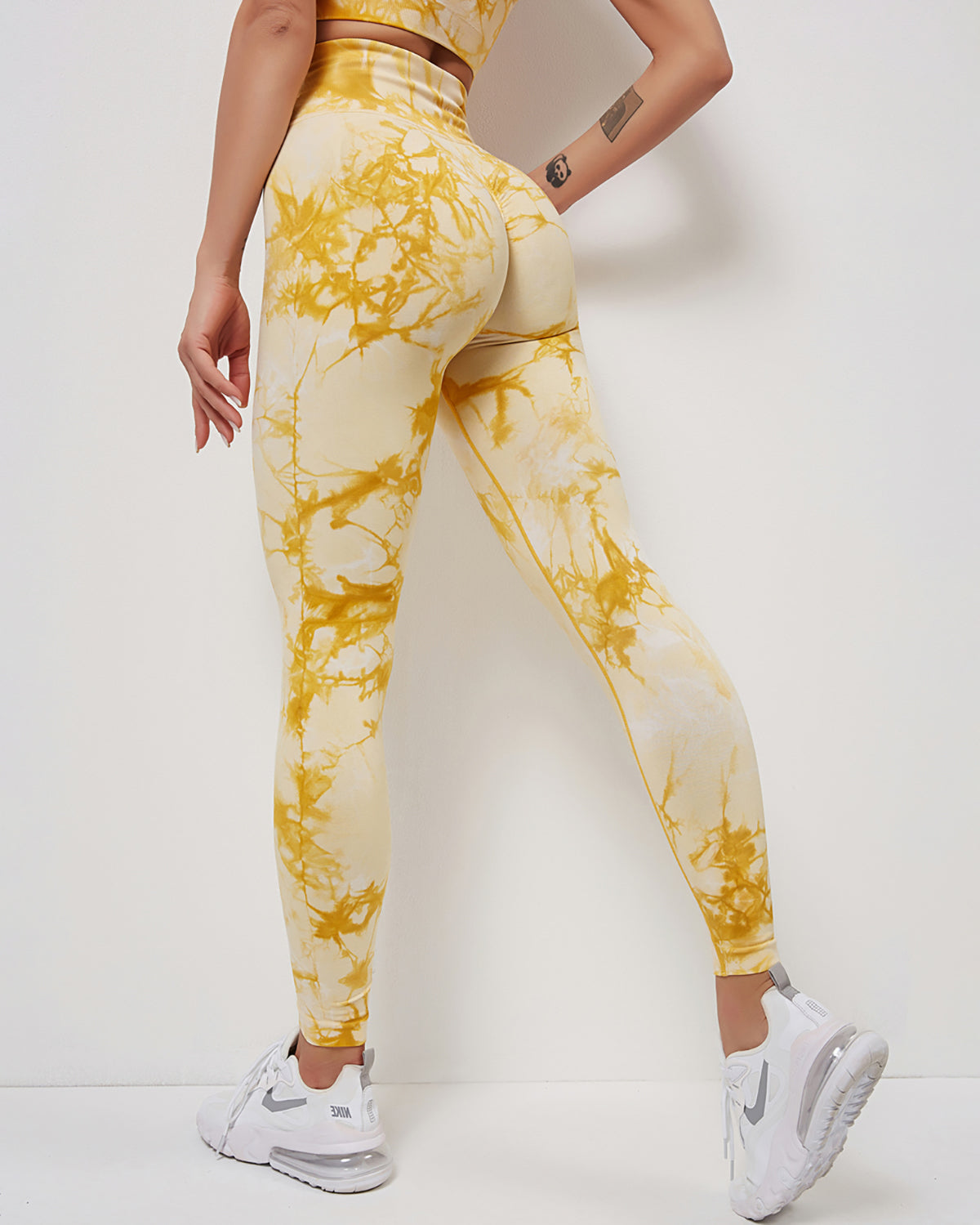 Selvaggia Leggings Seamless Scrunch - Giallo
