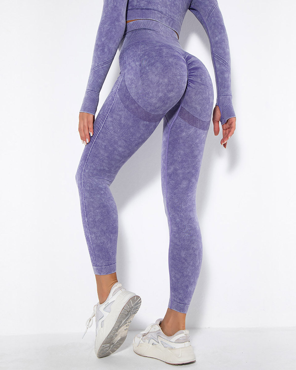 Reseda Leggings Seamless Scrunch - Viola