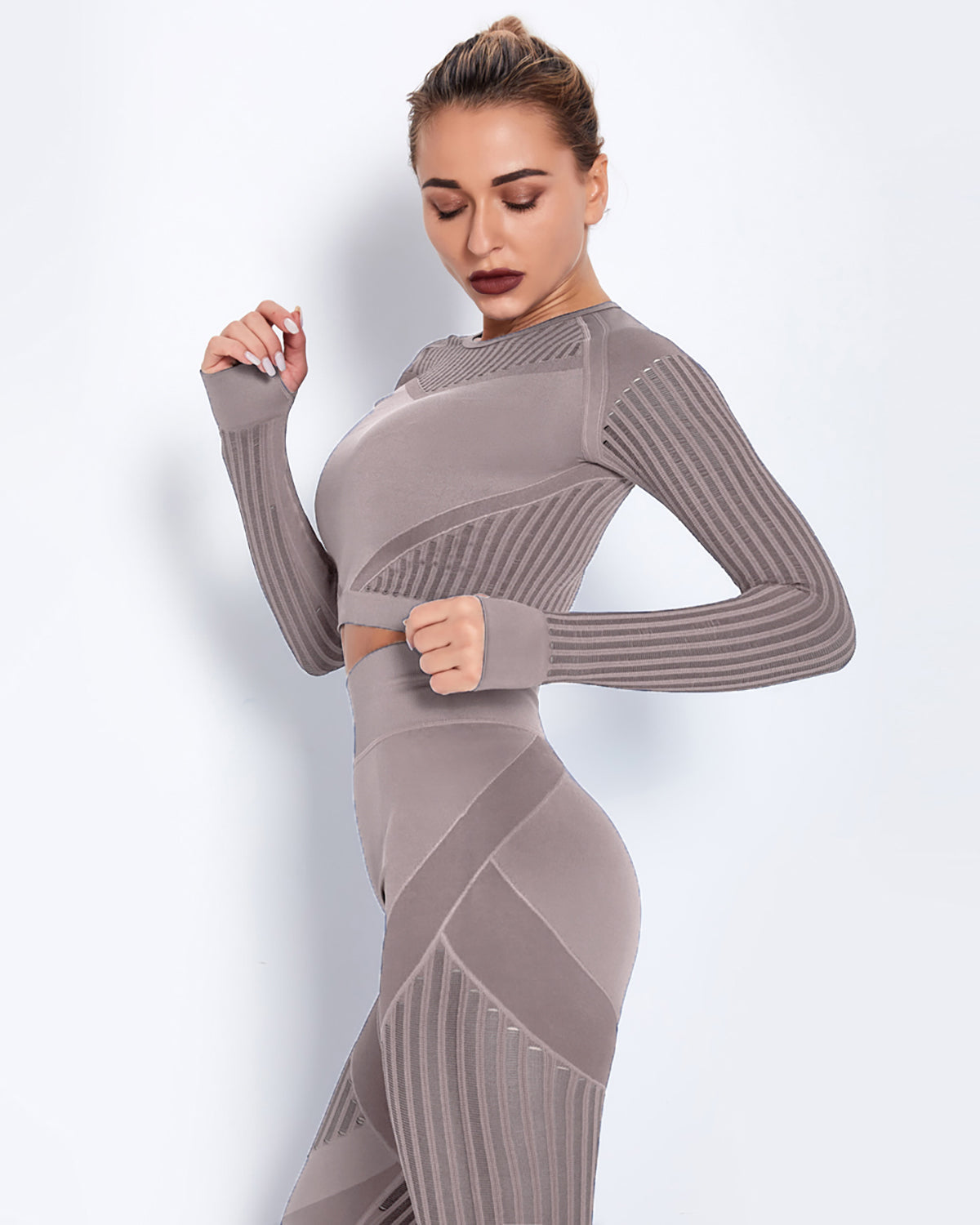 Teodolinda Maglia Manica Lunga - Marrone