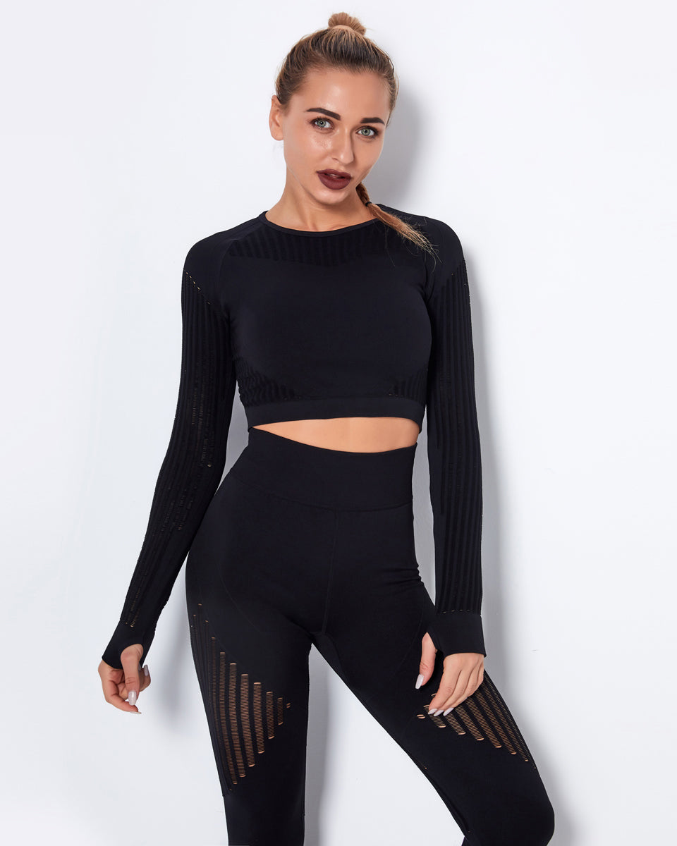Teodolinda Maglia Manica Lunga - Nero