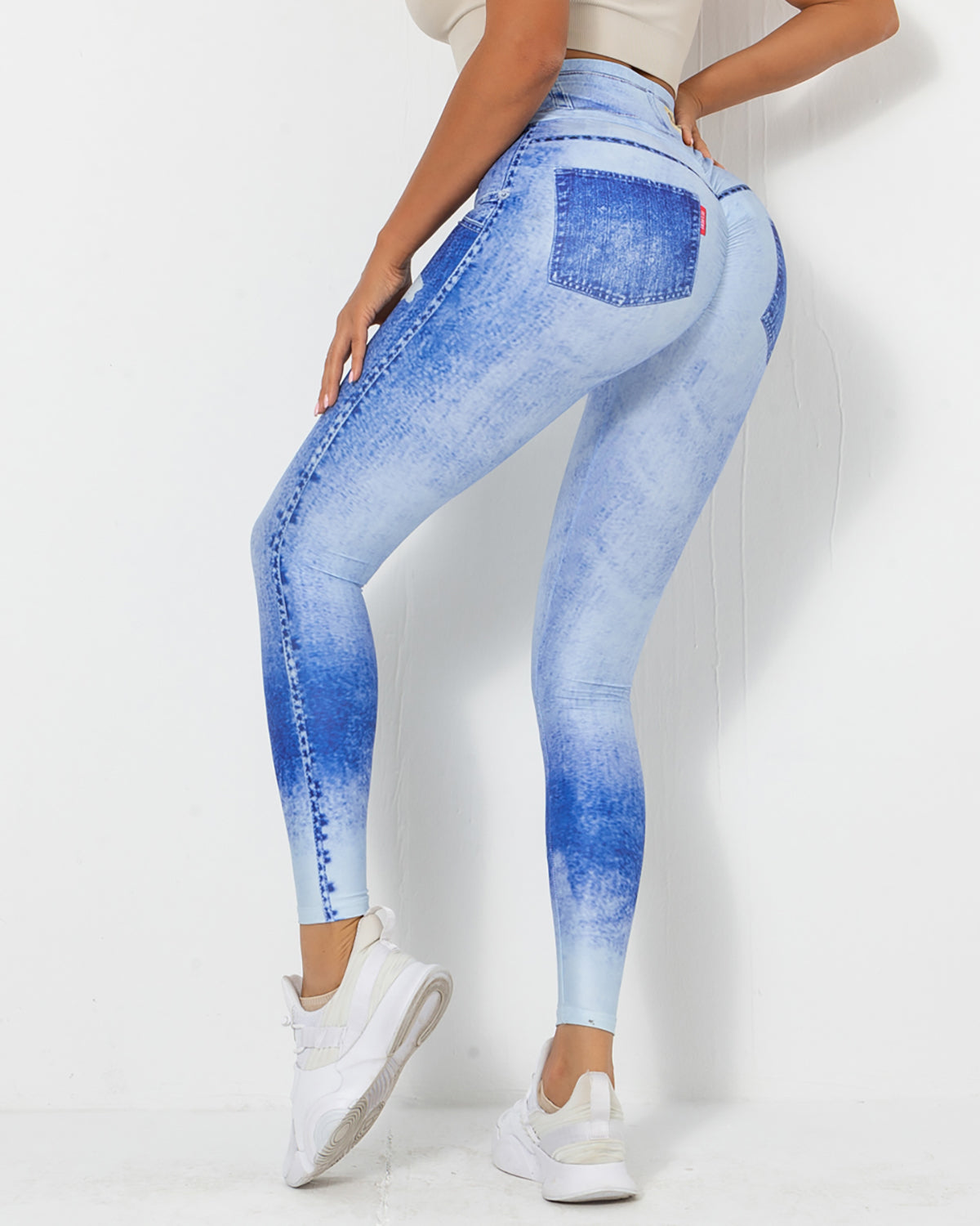 Solange Leggings Scrunch - Washed Blue