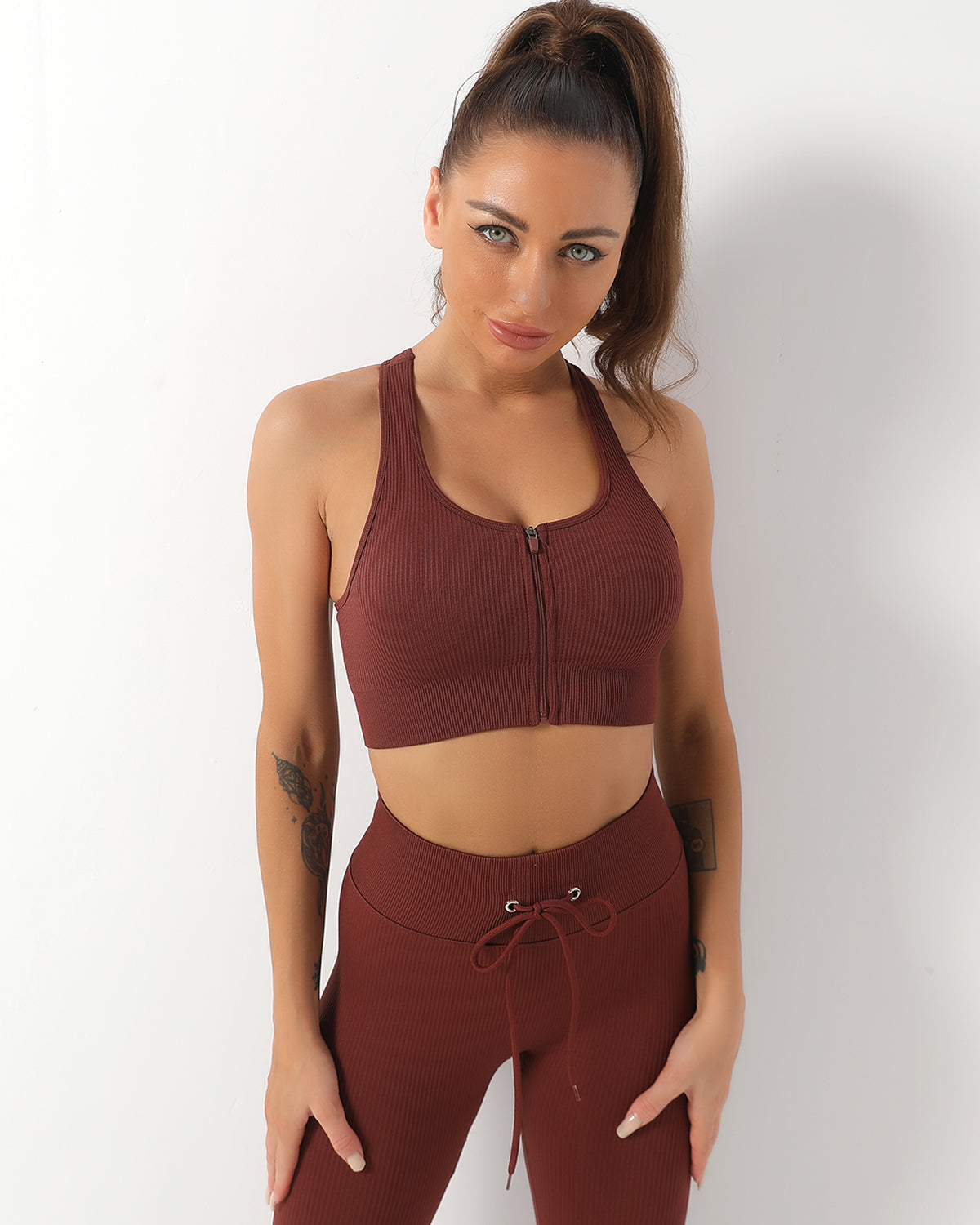 Magnolia Reggiseno Sportivo - Coffee
