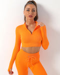 Magnolia Maglia Manica Lunga - Arancione