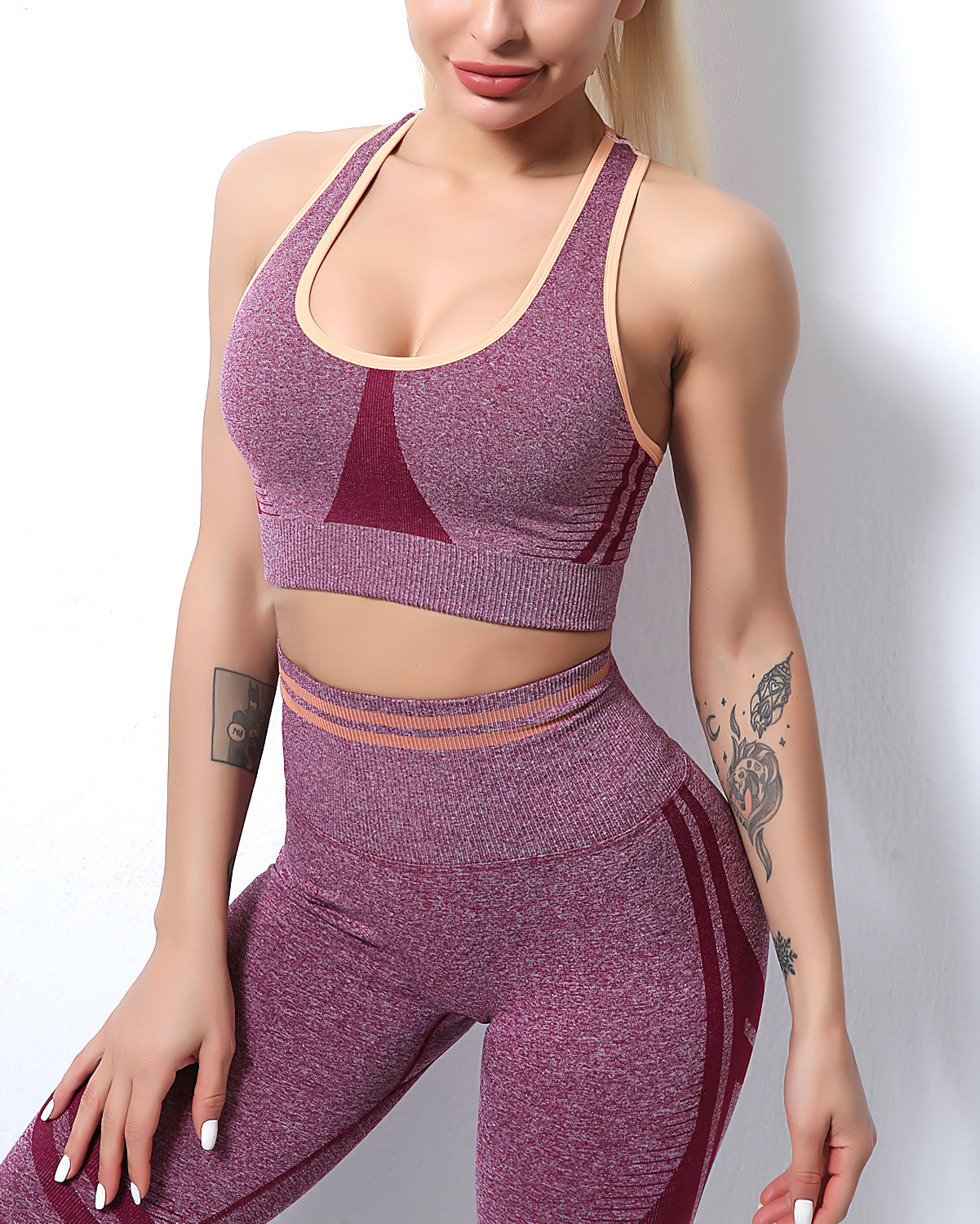 Ines Reggiseno Sportivo - Maroon